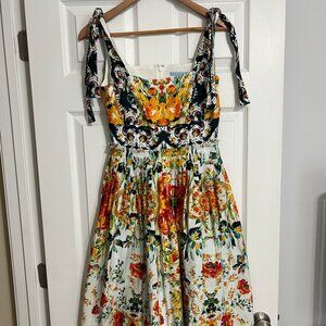 Antonio Melani Italian-Inspired Floral Tie-Strap Dress